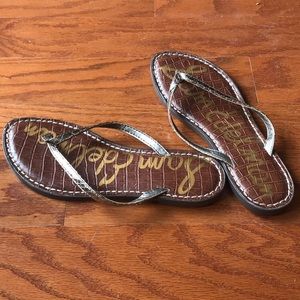 New! Metallic Gold Sam Edelman Flip flops